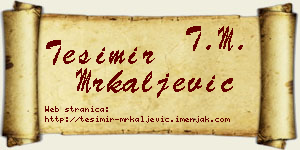 Tešimir Mrkaljević vizit kartica